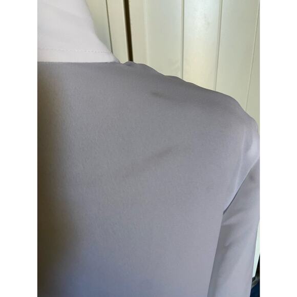 MICHAEL Kors Womens Blouse Size Small White Sheer Quarter Zip NEW - Picture 9 of 11